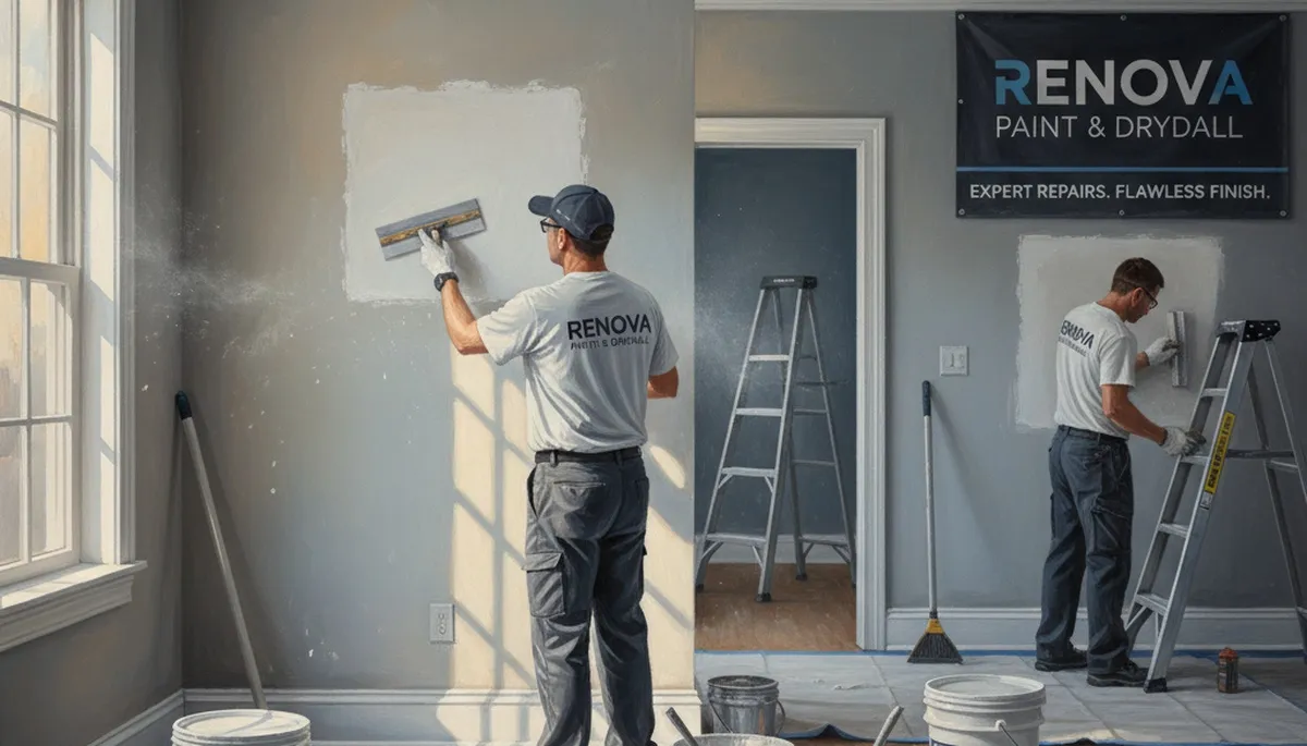 Drywall repair in Mountain View, CA by Mountain View Paint Pros for cracks, holes, and moisture damage